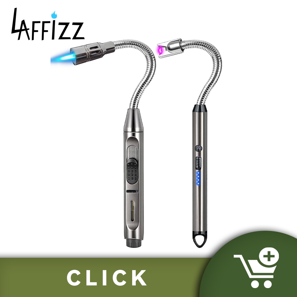 Laffizz 2 Pack Candle Lighter Flex Neck Utility Lighter