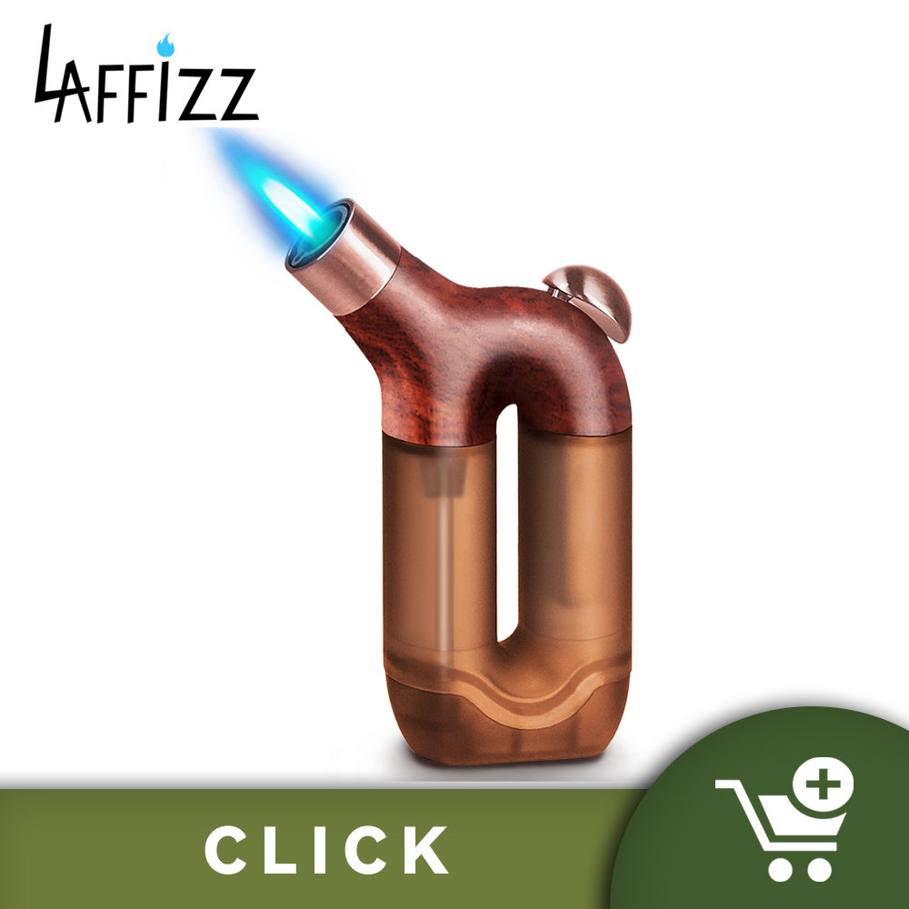 Laffizz 1 Pack Torch Lighter Single Jet Flame Refillable Butane Lighter