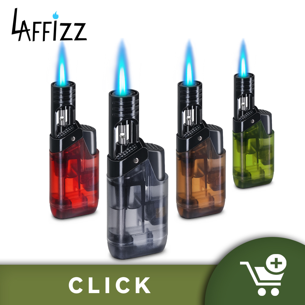 Laffizz 4 Pack Torch Lighter Mini Butane Lighter Multipurpose Lighter